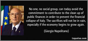 No one, no social group, can today avoid the commitment to contribute ...