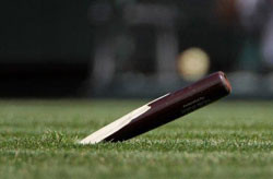 broken baseball bat cubs player impaled by broken bat tyler colvin ...