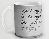 Anne Green Gables quote mug L M Montgomery art coffee cup Looking forw ...