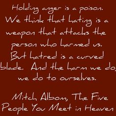 Love this book!!! ~Mitch Albom quote from The Five People You Meet in ...