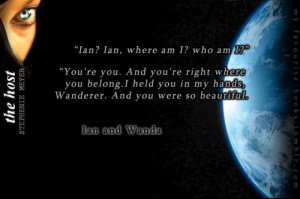 ... .Ian and Wanda - The Host, Stephenie Meyer(via my-favourite-books