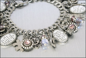 Custom Silver Charm Bracelet Custom by BlackberryDesigns on Etsy, $123 ...