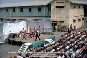 Bob Monkhouse and The Beat Girls concert at RAF Khormaksar Aden
