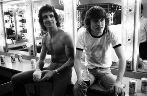 ac dc bon scott angus backstage