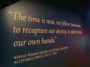 Picture taken by me at the Ronald Reagan Presidential Library in Simi ...