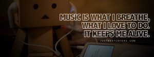 Music Is What I Breathe Facebook Cover Photo