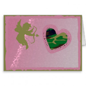 Woodland Camo Valentine Hearts Valentine's Day Card