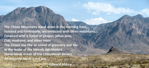 The Chisos Mountains rise above the Chihuahuan Desert.