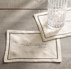 Literary Quote Cocktail Napkin Set, Dorothy Parker - 6