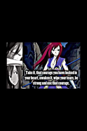 this is a fairy tail quote by Erza