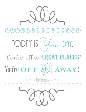 Dr. Seuss Graduation Printable