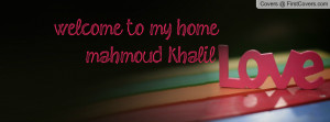 welcome to my home mahmoud khalil cover