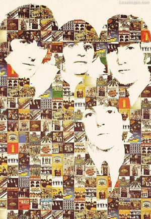 Beatles Albums Collage