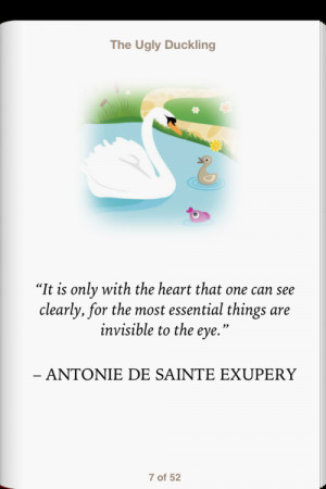 :The Ugly DucklingOpening pageby Antoine de Saint-ExupéryA beautiful ...