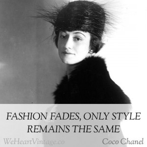 Quotes: Coco Chanel on style vs fashion (The photo is of Helen Wallace ...