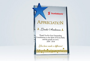 Star Employee/Staff Appreciation Plaque