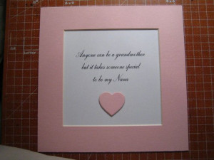 Framed quote for Grammy or Nana 9x9 Anyone by FiveSistersshop, $18.00