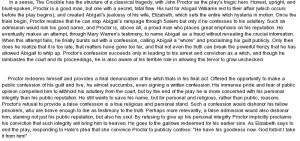essay on Character Analysis of John Proctor from 