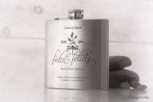 ... Flask, inspired by Harry Potter - 6oz or 8oz Engraved Liquor Hip Flask