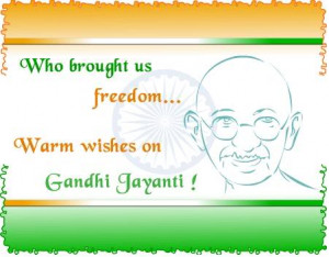 Gandhi Jayanti Quotes, Saying, Wishes Wallpapers 2014