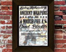 Star Wars - Hokey Religion and Anci ent Weapons Quote Upcycled vintage ...