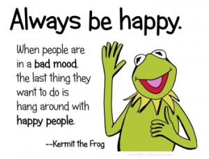 ... for this image include: always, happy, kermit the frog, life and love