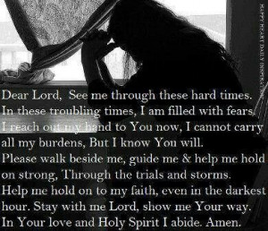 prayer quotes for hard times