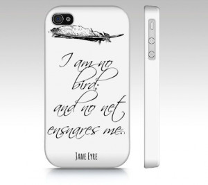 Jane Eyre Quote Premium Phone Case - White - iPhone Case 4/4S/5 ...