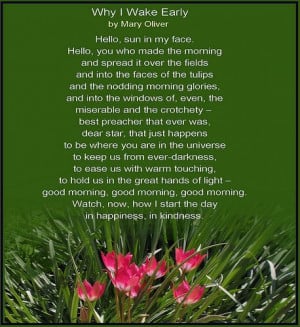 poem by Mary Oliver