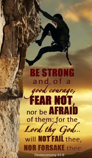 Jesus Christ - Be strong and of a good courage, Mormon Quote