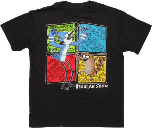 Regular Show Quote Squares Youth T Shirt