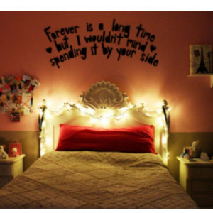 love the quote above bed.