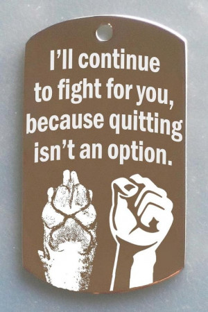 Quitting is not an option!