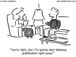 Delayed Gratification Cartoon