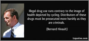 Illegal drug use runs contrary to the image of health depicted by ...