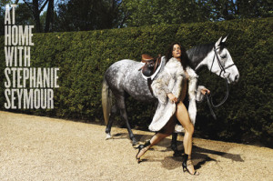 Mario Testino for V Magazine: At home with Stephanie Seymour