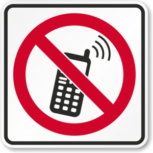 No Cell Phone Symbol Sign