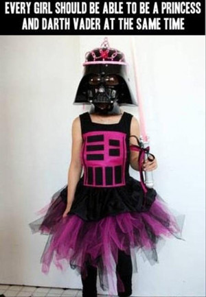 funny pictures darth vader princess