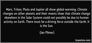 and Jupiter all show global warming. Climate changes on other planets ...