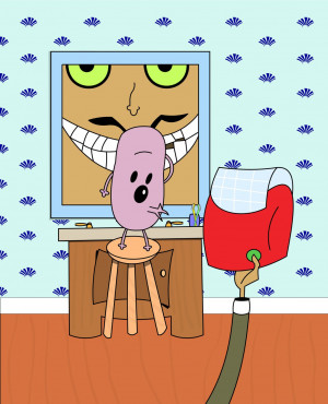 Courage The Cowardly Dog Freaky Fred Courage the cowardly dog and