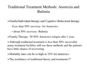 Traditional Treatment Methods Anorexia and Bulimia Family ...