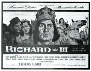 Poster for 1955 film Richard III