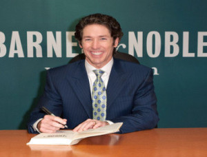 Pastor Joel Osteen autographs books at a Barnes and Noble bookstore in ...