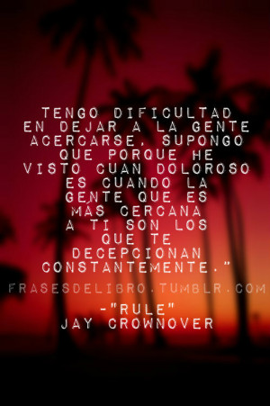 Duele cuando alguien que creías que se preocupaba por ti simplemente ...