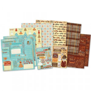 ... Design Themed Paper and Stickers Scrapbook Kit, Classic Grandparents