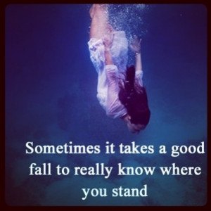 Knowing where you stand quote