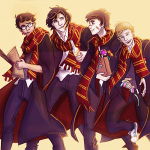 Messrs. Moony, Wormtail, Padfoot, and Prongs