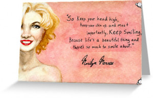 Marilyn Monroe Birthday Quotes Marilyn monroe- keep smiling