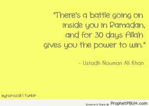 Nouman Ali Khan on Ramadan - Islamic Quotes About the Month of Ramadan