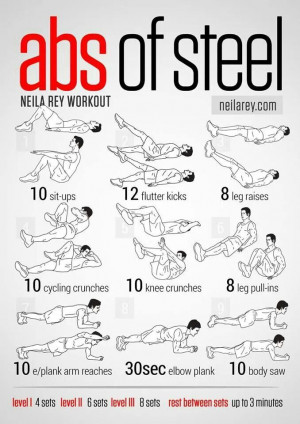 Leveled abs workout